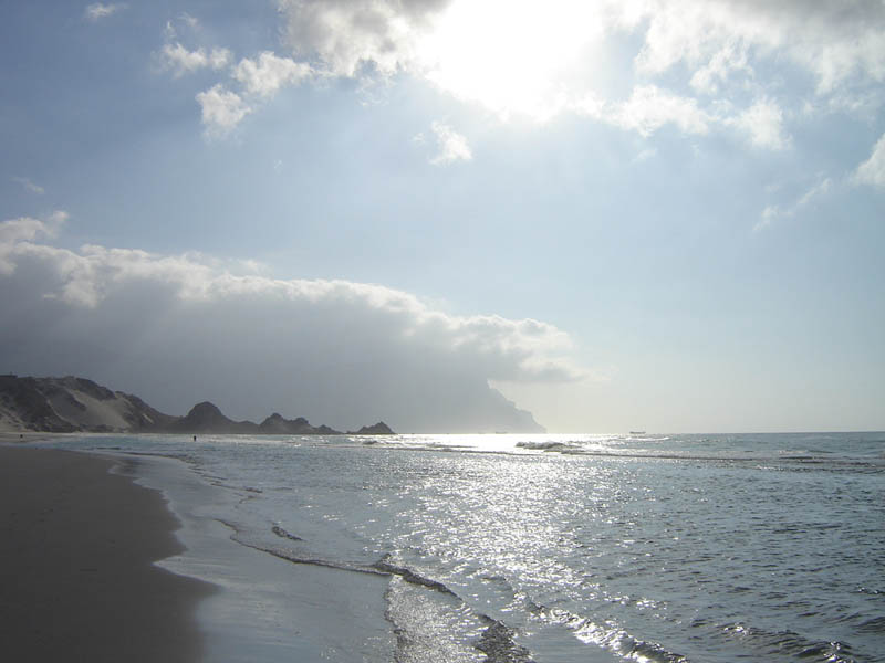 Socotra, il litorale di Detwah verso sera,